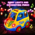 اسباب بازی نوزادی موزیکال ماشین فیلی هولی تویز مدل 896 Hola Toys Learning Educational Toys Cartoon Car Funny Kid Bus Game Matching Game _اسباب بازی نوزادی