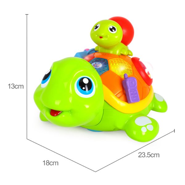 اسباب بازی نوزادی موزیکال لاکپشت مادر و فرزند هولی تویز مدل 868 Hola Toys Parent-Child Tortoise Interactive Toy _اسباب بازی نوزادی