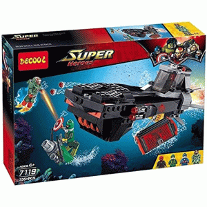 لگو زیر دریایی اونجرز کد: Super Hero Avengers Submarine 7119