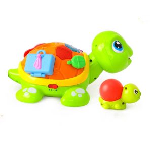 اسباب بازی نوزادی موزیکال لاکپشت مادر و فرزند هولی تویز مدل 868 Hola Toys Parent-Child Tortoise Interactive Toy _اسباب بازی نوزادی