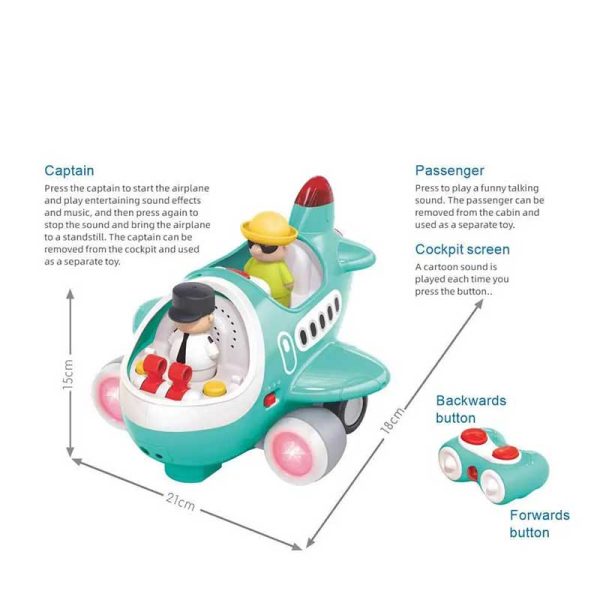 هواپیمای کنترلی موزیکال هولا تویز مدل HA999500