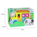 اسباب بازی نوزادی موزیکال اتوبوس مدرسه هولی تویز مدل 796 Hola Toys Children Electric Bus Music Car _اسباب بازی نوزادی