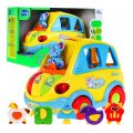 اسباب بازی نوزادی موزیکال ماشین فیلی هولی تویز مدل 896 Hola Toys Learning Educational Toys Cartoon Car Funny Kid Bus Game Matching Game _اسباب بازی نوزادی