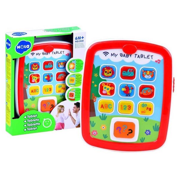 اسباب بازی نوزادی تبلت آموزشی موزیکال هولی تویز مدل 3121 Hola Toys Baby Tablet _اسباب بازی نوزادی