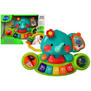 اسباب بازی نوزادی پیانو فیلی موزیکال هولی تویز مدل 3135 Hola Toys Elephant Keyboard _اسباب بازی نوزادی