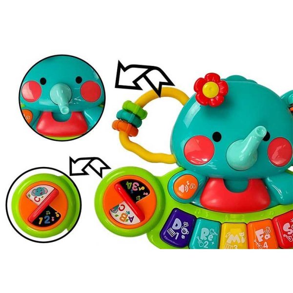 اسباب بازی نوزادی پیانو فیلی موزیکال هولی تویز مدل 3135 Hola Toys Elephant Keyboard _اسباب بازی نوزادی