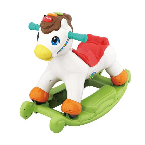 اسباب بازی نوزادی موزیکال دو کاره اسب الاکلنگی هولی تویز مدل Hola Toys Rocking Horse Children's Music 987 _اسباب بازی نوزادی