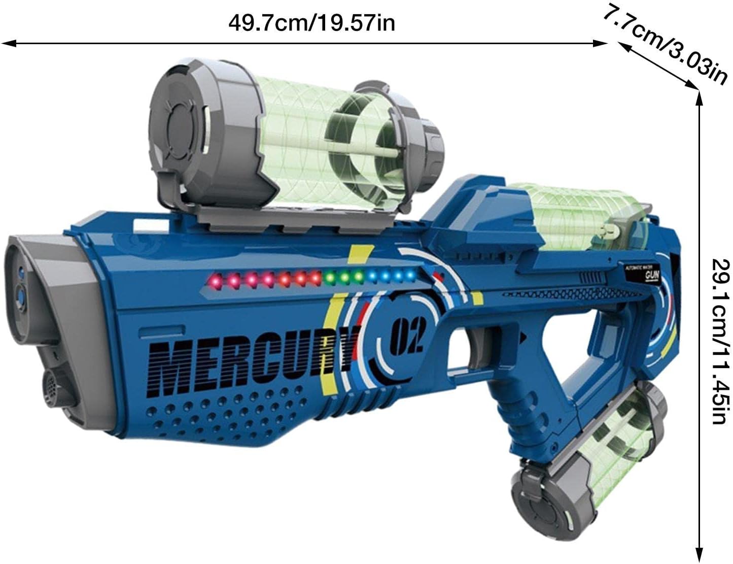 Electric Fire Water Gun, Automatic Water Gun, Super Strong Distance, High Speed, Continuous Water Pistol, Water