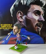 اکشن فیگور مسی Messi تیم بارسلنا برند MARKSOCCER مجموعه 14 عددی