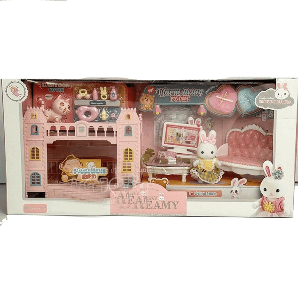 اسباب بازی خانه خرگوش مدل اتاق نشیمن BAY DREAMY کد 6678