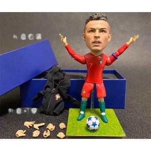 اکشن فیگور رونالدو Ronaldo تیم ملی پرتغال برند MARKSOCCER مجموعه 14 عددی