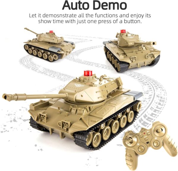 تانک کنترلی شارژی تانک MZ Military Battle Tank Toy مقیاس 1:30