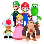 فیگور سوپر ماریو قارچ خور Super Mario مجموعه 6 عددی کد 000258