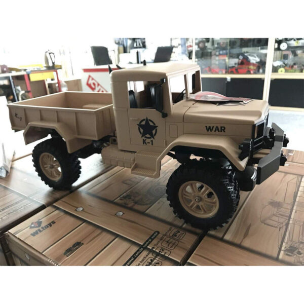 ماشین بازی کنترلی دبلیو ال تویز مدل کامیون جنگی سری Off Road Military