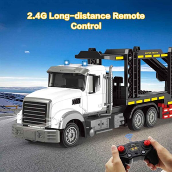 ماشین کنترلی تریلی خودرو بر بزرگ Remote Control TRANSPORT TRUCK کد 185-9