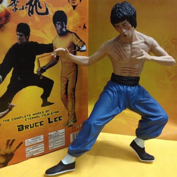 فیگور بروسلی bruce lee جعبه دار ارتفاع 35 سانتی متر