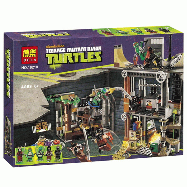 ساختنی لگو لاک پشت نینجا تعقیب و گریز در اعماق 10210 Ninja Turtles