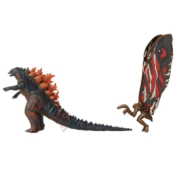 اکشن فیگور نبرد گودزیلا و موترا King of the Monsters Matchup Fire Godzilla & Mothra برند جکس