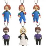 Original Garage Kit Child's Play Chucky Bride & Son Doll Key Ring Action Figure Keyring Collectible Model Toy 6pcs/set