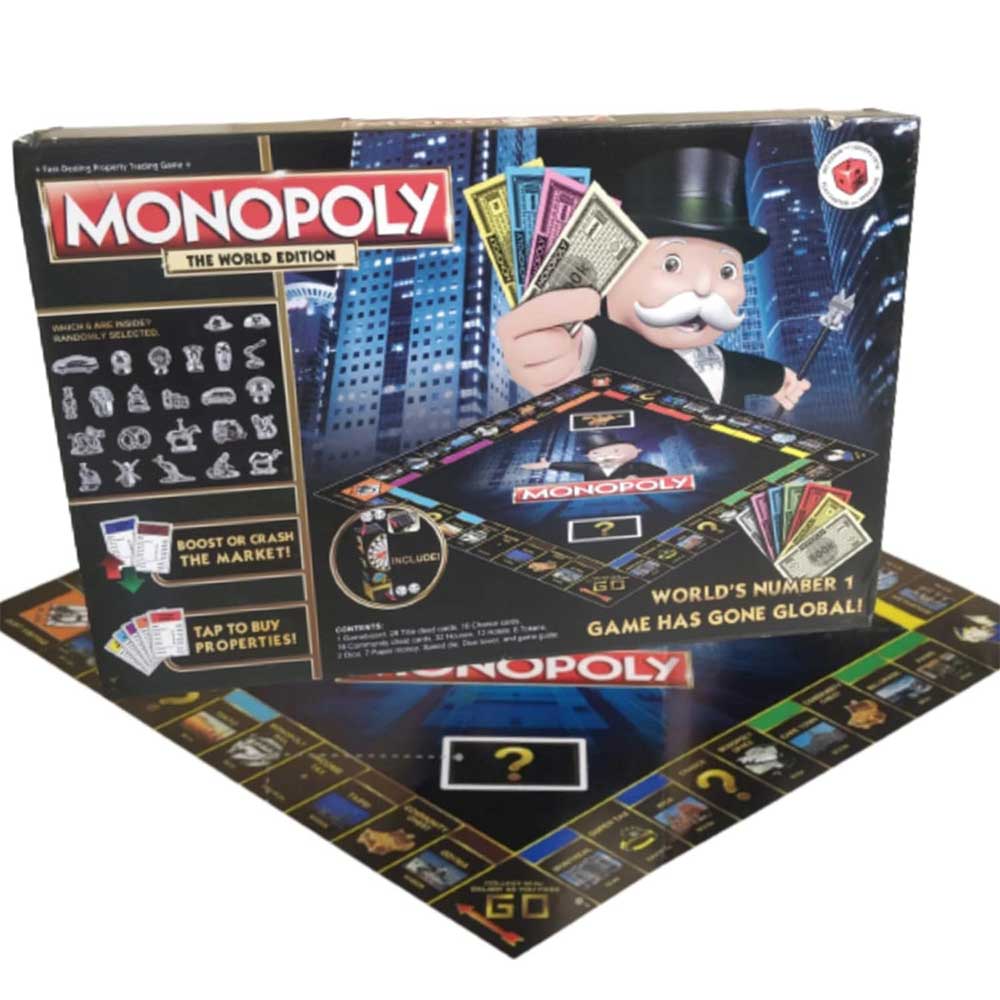 بازی فکری مونوپولی مدل Monopoly World Edition برند هاسبرو