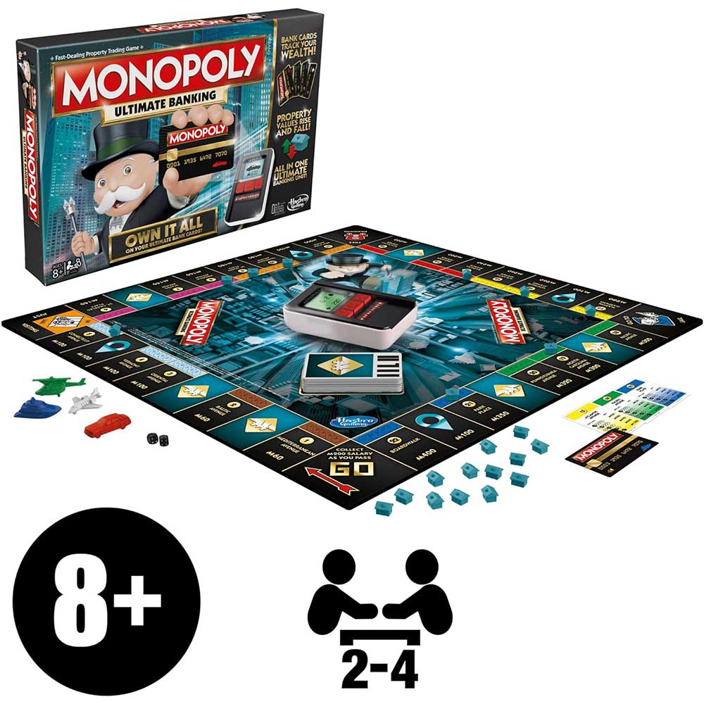 بازی فکری مونوپولی کارت خوان دار مدل Monopoly Ultimate Banking برند هاسبرو