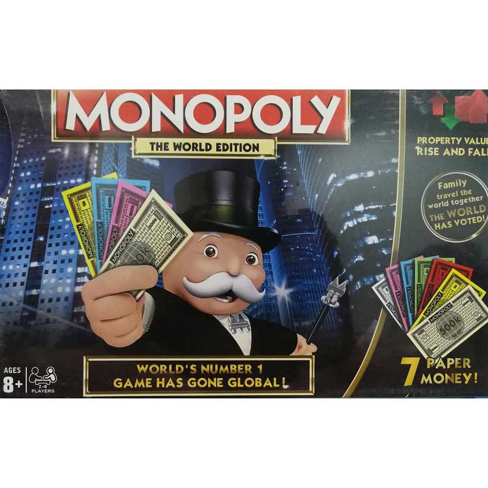 بازی فکری مونوپولی مدل Monopoly World Edition برند هاسبرو
