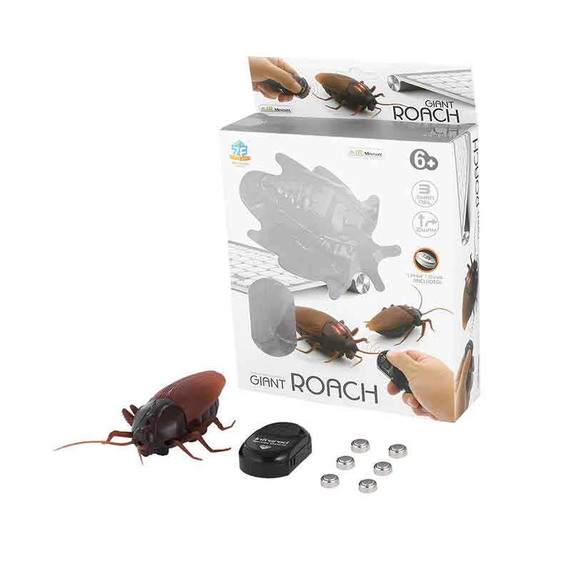 Infrared Remote Control Mock Big Fake Cockroach RC Toy Prank Insects Joke Scary