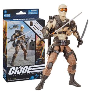 اکشن فیگور سرباز کوماندو جی ای جو G I JOE Commando Snake Eyes برند هاسبرو