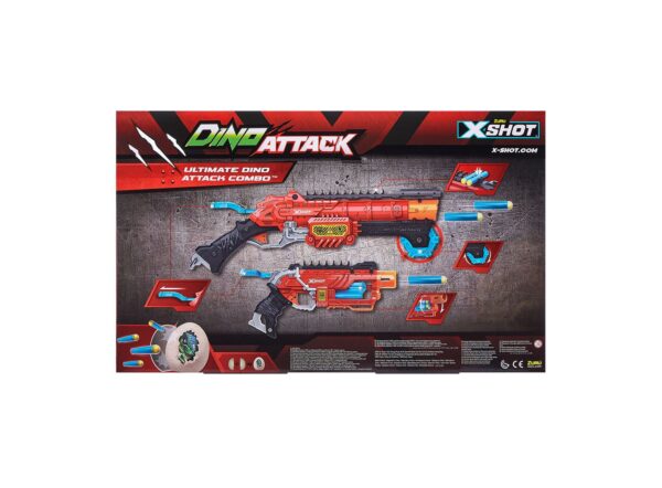 پک 2 تایی تفنگ ایکس شات X-Shot سری Dino Attack کد 4859