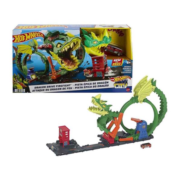 Mattel - Hot Wheels - City - Dragon Drive Firefight