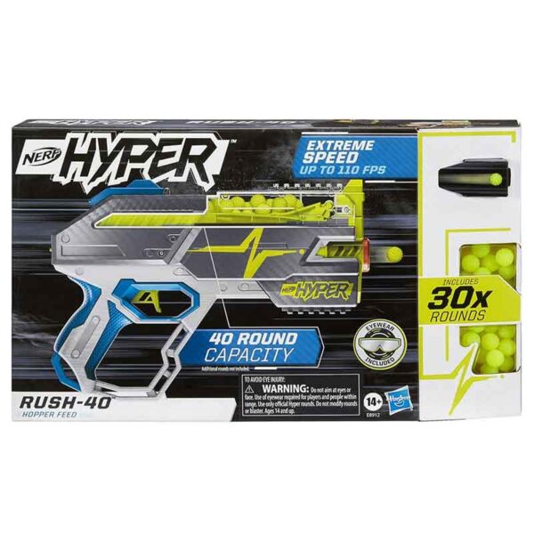 تفنگ نرف Nerf مدل Hyper Rush-40 کد E8912