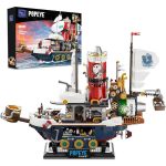 PANTASY Popeye Steamship Building Blocks Kit Steampunk Pirate Ship Building Bricks Set