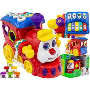 اسباب بازی نوزادی موزیکال قطار میوه ای هولی تویز مدل 556 Hola Smart Q&A Musical Cartoon Train _اسباب بازی نوزادی