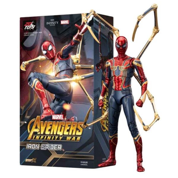 اکشن فیگور آیرون اسپایدرمن IRON Spider Infinity Saga برند ZD