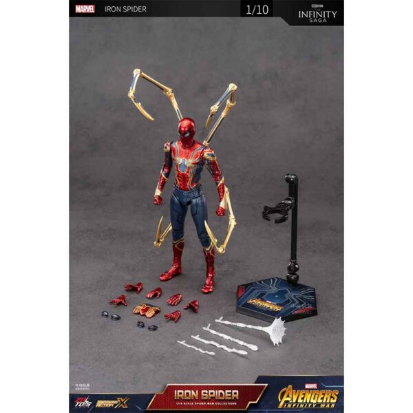 اکشن فیگور آیرون اسپایدرمن IRON Spider Infinity Saga برند ZD