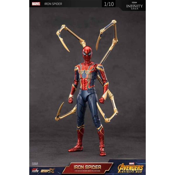 اکشن فیگور آیرون اسپایدرمن IRON Spider Infinity Saga برند ZD