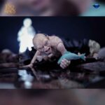 اکشن فیگور اسمیگل و فرودو ارباب حلقه ها مدل Gollum and Frodo Lord Of The Rings برند دایموند سلکت