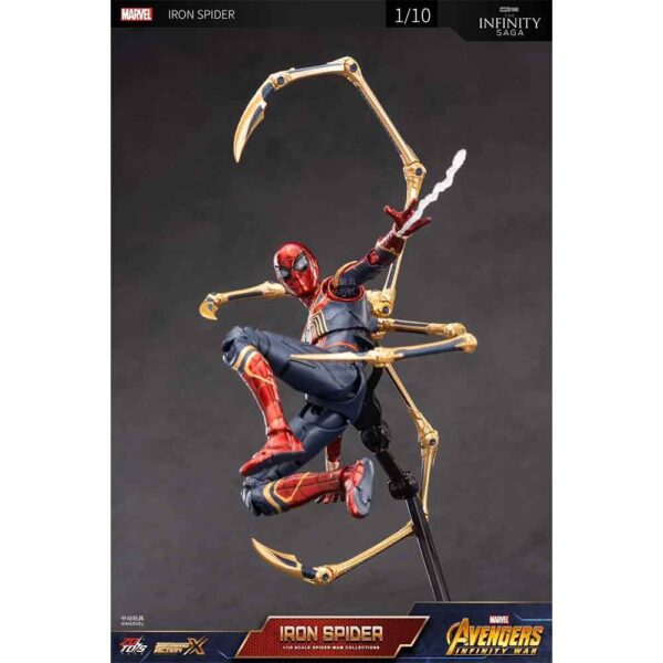 اکشن فیگور آیرون اسپایدرمن IRON Spider Infinity Saga برند ZD