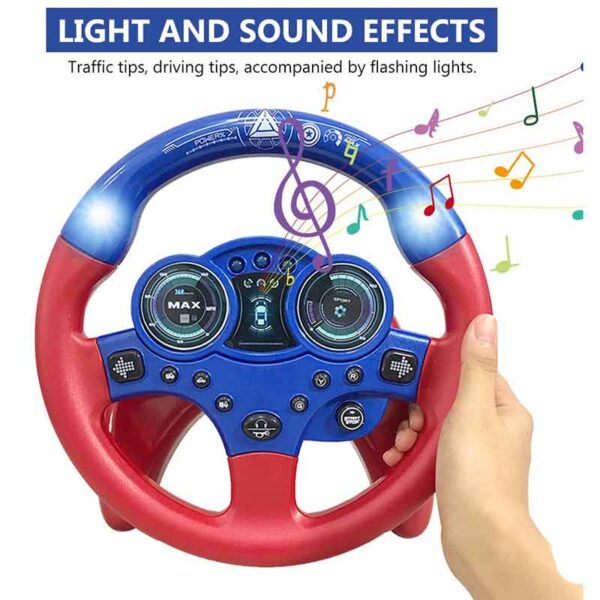 Toyslance Little Driver Steering Wheel Toy@ with/Music, Games & Vehicle Sounds