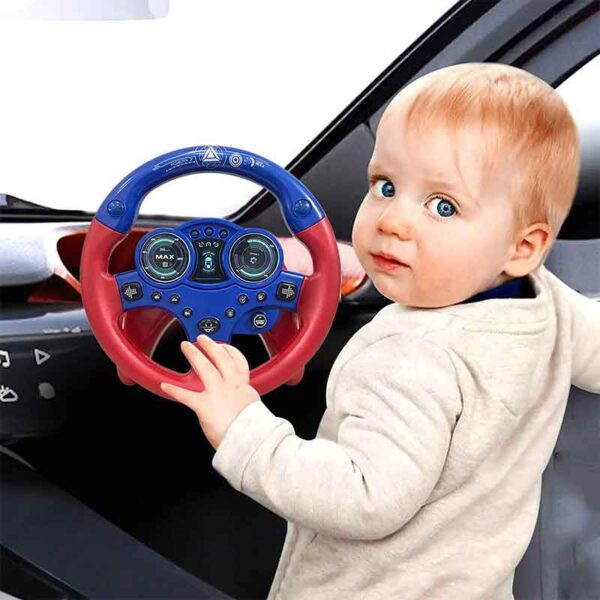 Toyslance Little Driver Steering Wheel Toy@ with/Music, Games & Vehicle Sounds