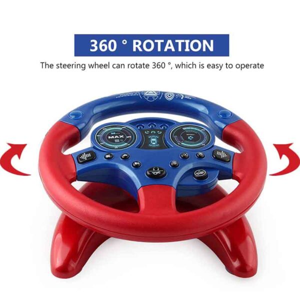 Toyslance Little Driver Steering Wheel Toy@ with/Music, Games & Vehicle Sounds