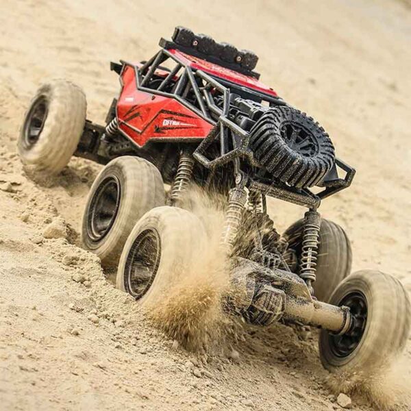 ماشین کنترلی شارژی شش چرخ مدل Six-wheel Off-Road 2.4GHz Rock Crawler کد 2260