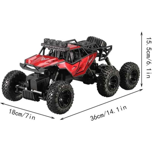 ماشین کنترلی شارژی شش چرخ مدل Six-wheel Off-Road 2.4GHz Rock Crawler کد 2260