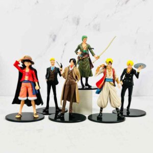 فیگور انیمه وان پیس 6 عددی کد 16311 سری Anime Figures Zoro Robin And Luffy