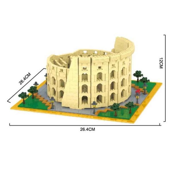 ساختنی لگو آرشیتکت سری rome colosseum ایتالیا کد 816