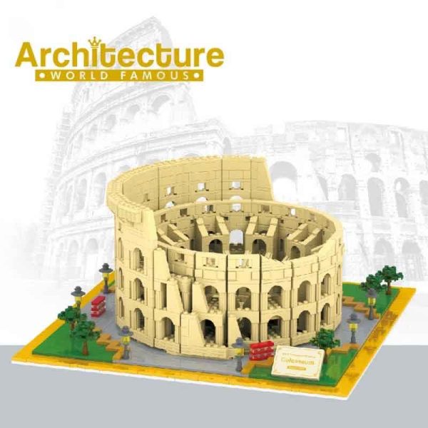 ساختنی لگو آرشیتکت سری rome colosseum ایتالیا کد 816