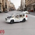 ماشین بازی مدل تویوتا لندکروزر پرادو prado فلزی 1:18