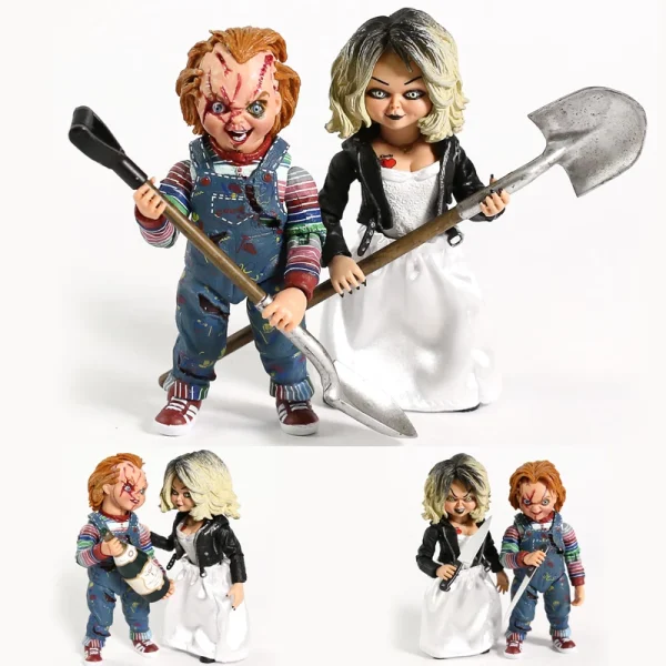 The Bride of Chucky 2-Pack Figure Set Chucky And Tiffany 7 Inch Action Figure