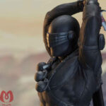 فیگور G.I. Joe شخصیت Snake Eyes برند Diamond select Toys ارتفاع 28 سانتی متر