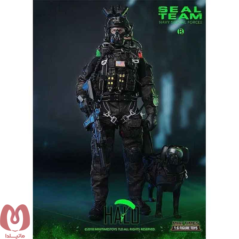 فیگور Seal team navy Special forces b halo برند Mini Times مقیاس 1/6ارتفاع 30 سانتی متر